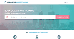 Desktop Screenshot of losangelesairportparking.com