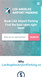 Mobile Screenshot of losangelesairportparking.com